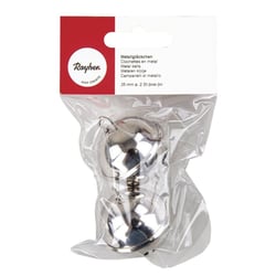 Déco-Clochettes métal(en forme de boule), sachet. 2 pces. , platine