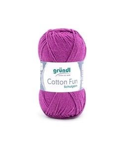 Fil à tricoter COTTON FUN - Gründl - certifié Oeko-Tex 21 Violet