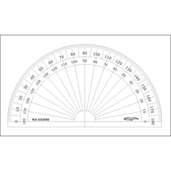Graphoplex - Rapporteur 1/2 cercle degrés Ø 10 cm