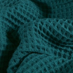 Tissu Nid d'abeille  Vert canard