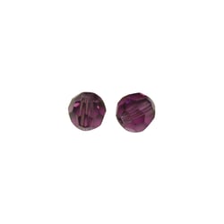 Swarovski Elements perle ronde cristal, améthyste, 4 mm ø, boîte 20 pces