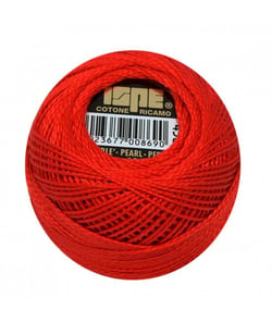 Coton perlé ISPE N°8 - 10GR - Distrifil 450 Coquelicot
