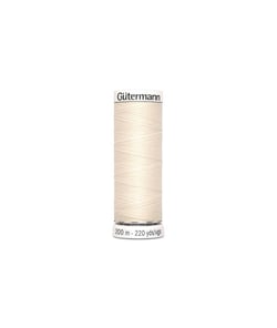 Fil à Coudre 100% polyester 200m - Gütermann 802 Ecru