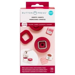 Adaptateur badge carré 32 mm button press - We R