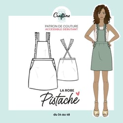 Patron Craftine Robe Pistache - Format Papier