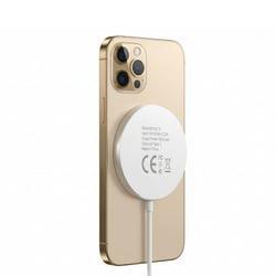 Mayaxess Chargeur Magsafe Magnétique 15W pour iPhone 12 Pro Blanc