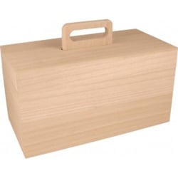 BOITE DE RANGEMENT 3 PARTIES - 30X20,5X15 CM - BOIS