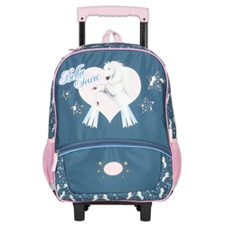 Sac à dos à roulettes Bella Sara 43 CM Cartable Cheval Blanc Stars