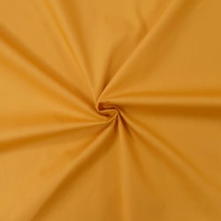 Tissu popeline de coton Jaune moutarde - designers-factory (3m x 1m46)