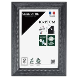 Cadre photo Perle noir 10x15 cm