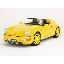 Voiture miniature de collection - NOREV - Porsche 911/964 Speedster 1993 - Échelle 1/18 - Monté métal - Speed Yellow