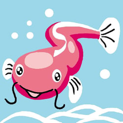 LUC - Kit canevas Soudan 20x20 cm poisson chat