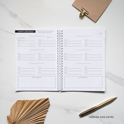 Agenda Familial Non Daté Daisy