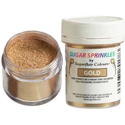 Poudre Paillettes Comestibles Sugarflair 40g - Or