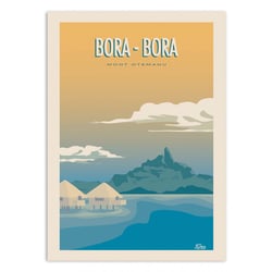 Affiche 30x40 cm - Bora Bora - Turo