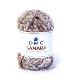 Pelote de Fourrure SAMARA - 100g - DMC : Douceur et Élégance pour vos Projets Tricot 408 Multicolore