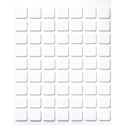 3 D plaquettes adhésives, 11x12x2 mm, SB - Btl. 1 plaque 63 pièces