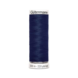 Bobine fil à coudre Gütermann 200m bleu marine 100% polyester - 011