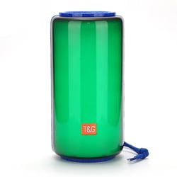 Mini Enceinte Bluetooth 10W Portable LED Lumineuse TWS Autonomie 2H Fonction Mains-Libres Bleu YONIS