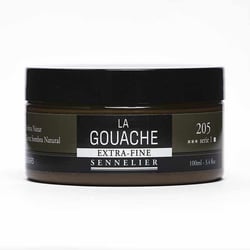 Gouache - Extra-fine - Terre d'ombre naturelle - 205 - Sennelier - Pot de 100ml - Beaux-arts