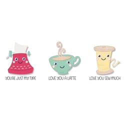 Tampons transparents et dies de découpe Thinlits - Crazy characters - 7 pièces - Sizzix