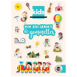 MégaCréa DIY - Carnet de gommettes Les Vacances 0,7 à 5,5 cm 142 pièces