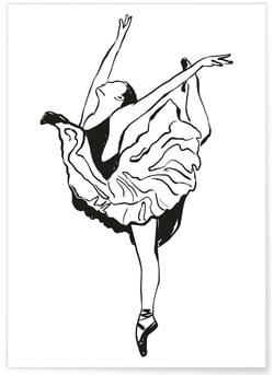 Affiche Danseuse 2 | A3 : 29,7x42cm