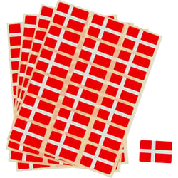 Drapeaux autocollants, dim. 15x22 mm, 72 pièces/ 1 Pq., Danemark