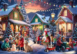Puzzle 2000 pièces - Noel entre Voisins - Bluebird Puzzle