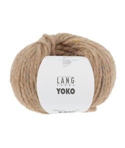Pelote de laine et Alpaga à tricoter YOKO - Lang Yarns 0096 Marron clair chiné