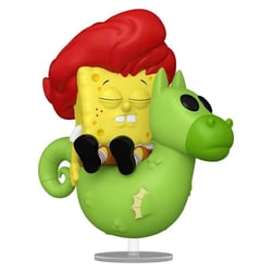 Bob l' éponge - Figurine POP! Deluxe Bob l'éponge avec Mystère l'hippocampe 15 cm