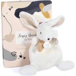 Happy Wild Mini Doudou Lapin beige 17 cm - Doudou et Compagnie