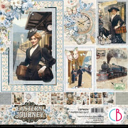 12 papiers scrapbooking carterie 30 x 30 cm Ciao Bella EASTERN JOURNEY