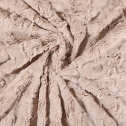 Tissu Fausse fourrure Camouflage Taupe