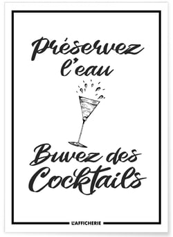 Affiche Préservez l'eau | A3 : 29,7x42cm