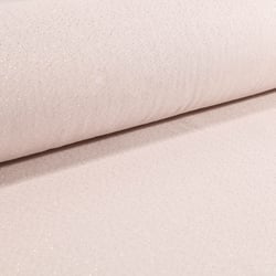 Tissu Toile Polycoton Lurex uni Cubex argent fond ecru