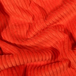 Tissu Velours côtelé uni Orange