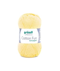 Fil à tricoter COTTON FUN - Gründl - certifié Oeko-Tex 22 Jaune