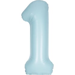 Ballon Géant Bleu Mat - Chiffre 1