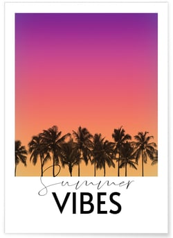 Affiche Summer Vibes 1 | A3 : 29,7x42cm