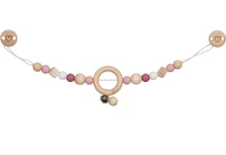 Chaîne poussette cœur rose - Goki