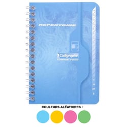 Carnet - Répertoire - A à Z - 14x9 cm - Spirale - Petits carreaux - 180 pages - Clairefontaine