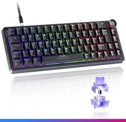 Clavier gaming magnétique filaire Oniverse - AZERTY 65%, 8 000 Hz - Hall Effect - Maegnus Black