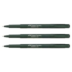Lot de 3 stylos feutres extra-fins - FABER-CASTELL - Finepen 1511 - 0,4 mm - Noir