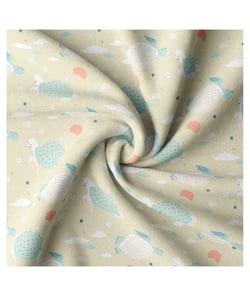 Tissu coton enfant tortues de 150 cm de largeur carolenaturel vendu par 50 cm
