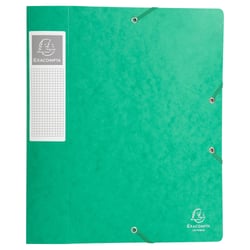 Boite de classement Cartobox Dos 60mm Carte lustrée - A4 - Vert - x 10 - Exacompta