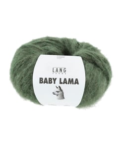 Pelote de laine BABY LAMA - Lang Yarns - Fil noble, moelleux et isolant thermique 0017 Vert