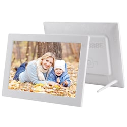 Cadre Photo Numérique 21.5 Pouces IPS Full HD Avec Télécommande et Haut-Parleurs Blanc YONIS