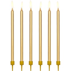 12 Bougies Dorées - 12.5 cm