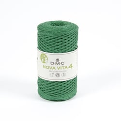 DMC - Fil Coton Recyclé Eco Vita Metallic 4mm Col. 08 vert